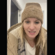 A blonde, British girl records herself shitting into a toilet while standing beside it and bending over. 720P HD Vertical format video. About 2 minutes.